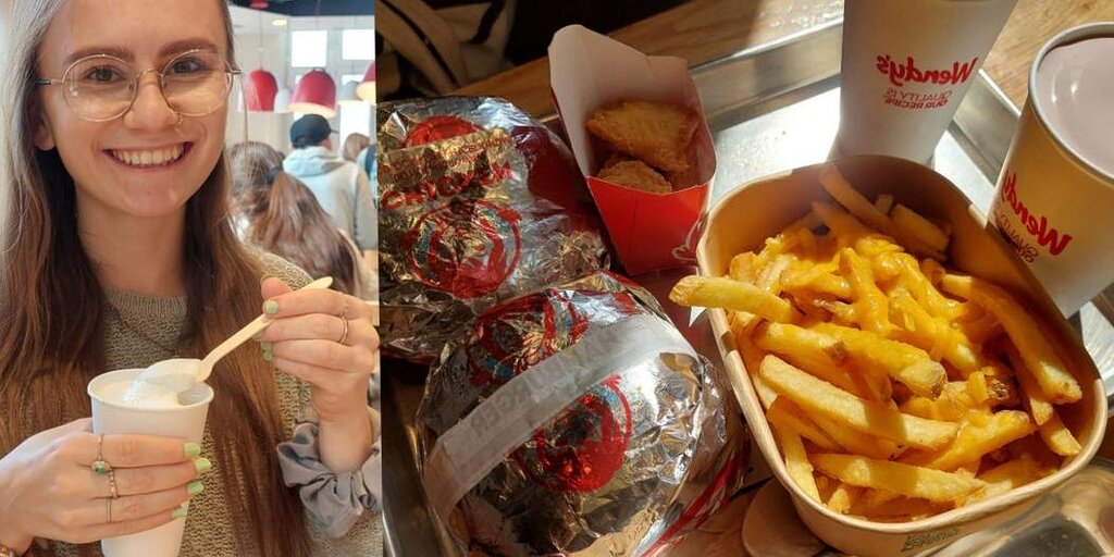 Je suis allé chez Wendy’s pour la première fois. J’ai trouvé bizarre qu’il vende des pommes de terre au four, et je ne suis toujours pas sûr de ce qu’est un Frosty.