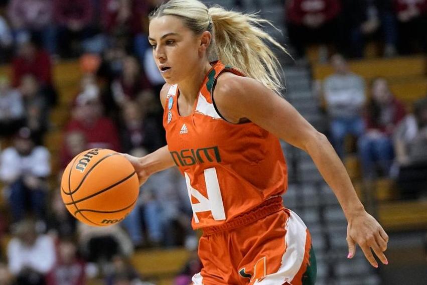 Haley Cavinder entre dans le portail de transfert, selon une source AP. Elle a joué à Miami la saison dernière