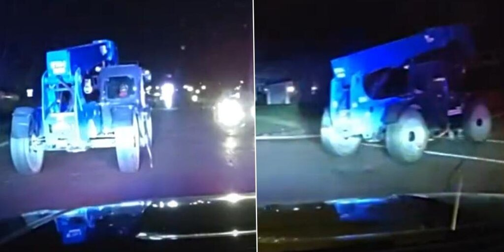 Un garçon de 12 ans a mené la police lors d’une poursuite d’une heure alors qu’il conduisait un chariot élévateur volé