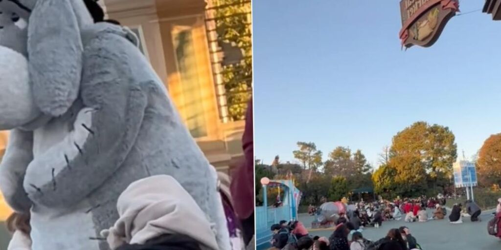Un artiste de Disneyland reste dans son personnage pendant l'alerte sismique Un artiste de Disneyland reste dans son personnage pendant l'alerte sismique