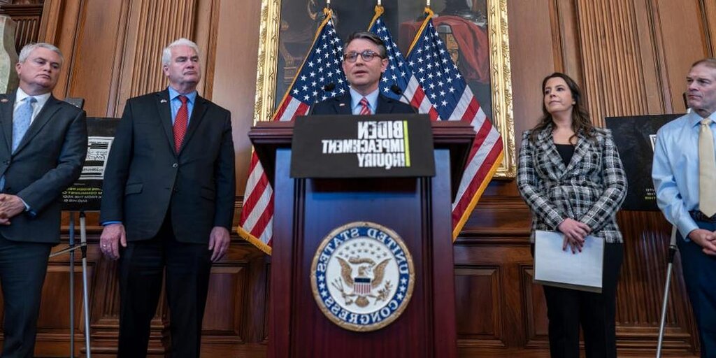 Un acte d’accusation époustouflant n’est que le dernier coup porté aux efforts du Parti républicain pour destituer Biden Un acte d’accusation époustouflant n’est que le dernier coup porté aux efforts du Parti républicain pour destituer Biden
