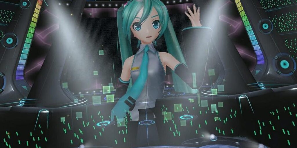 La popstar virtuelle Hatsune Miku se produit sur un écran 2D, décevant les fans