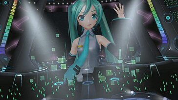 La popstar virtuelle Hatsune Miku se produit sur un écran 2D, décevant les fans