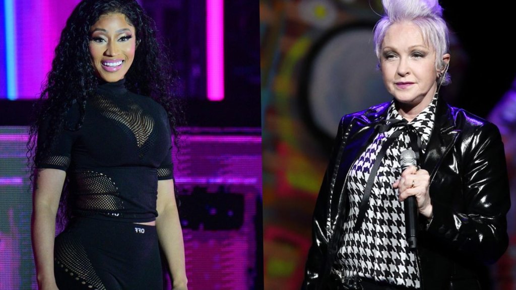 Nicki Minaj fait ressortir Cyndi Lauper lors d'un show à Brooklyn : regardez