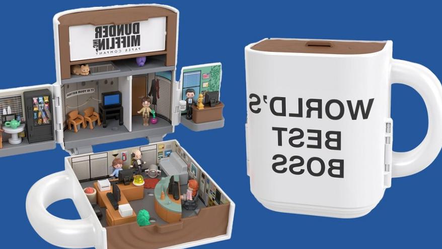 Polly Pocket Dunder Mifflin : un set Office intégré dans une tasse