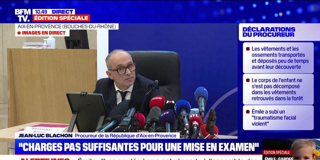 Affaire Émile : Un traumatisme facial violent, le procureur garde le silence
