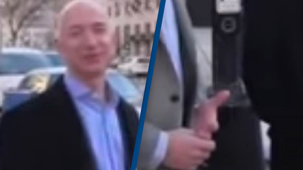 Jeff Bezos : la raison surprenante derrière les faux bras de son garde du corps