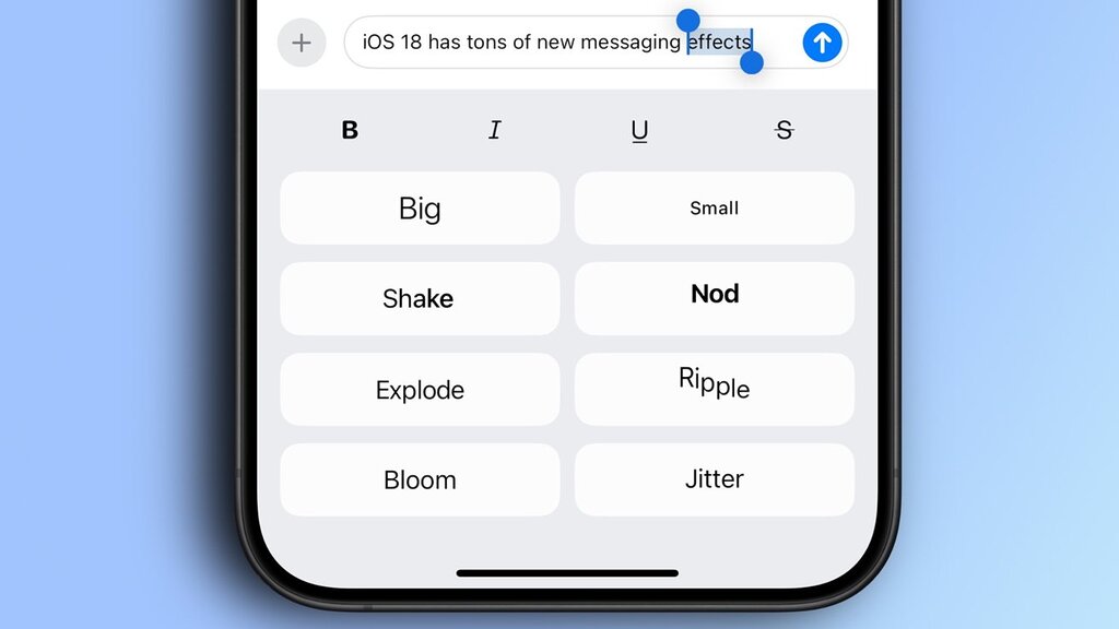 Effets de texte dans Messages sur iPhone : Guide d’utilisation avec iOS 18 Effets de texte dans Messages sur iPhone : Guide d’utilisation avec iOS 18