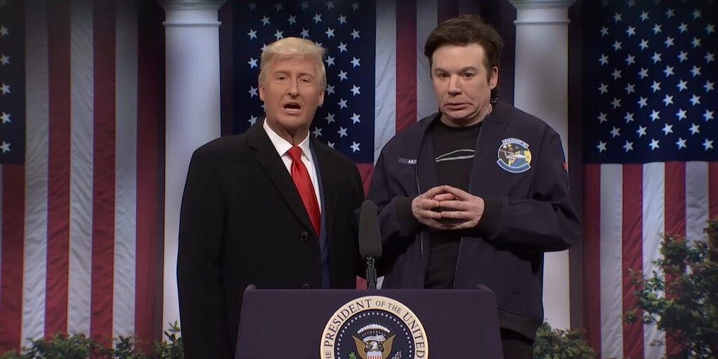 Le SNL se moque des tarifs de Trump tandis que Mike Myers présente des Teslas auto-vandalisées Le SNL se moque des tarifs de Trump tandis que Mike Myers présente des Teslas auto-vandalisées