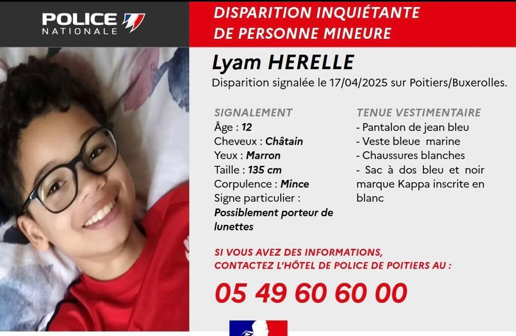 Un garçon de 12 ans s’est volatilisé à 30 km du lieu où Agathe Hilairet a disparu subitement