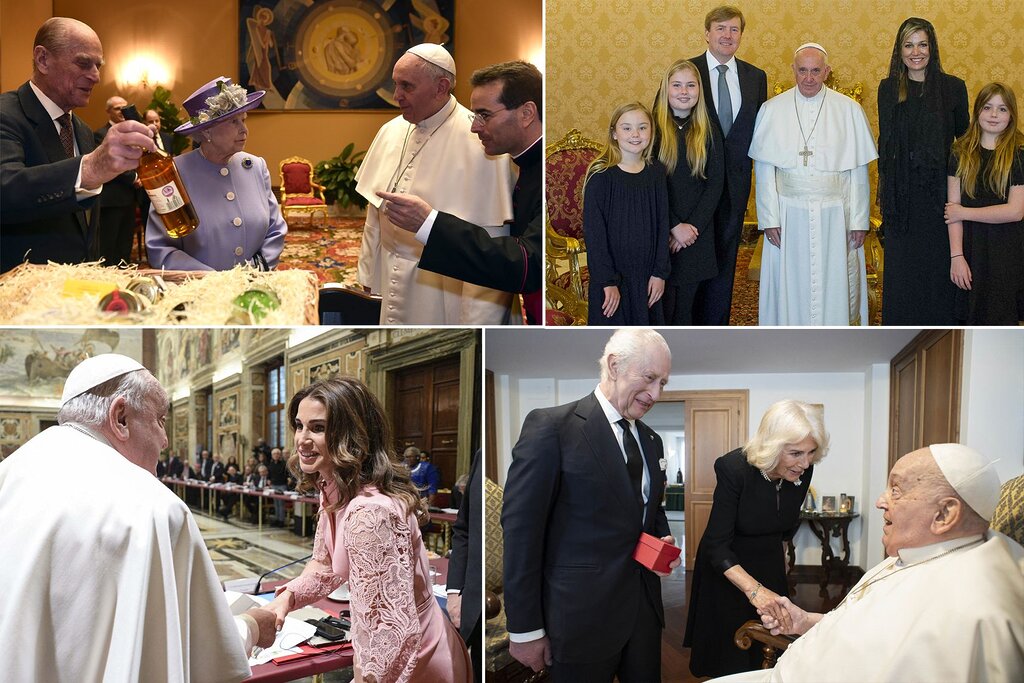 Quand les rois, reines, princes et princesses rencontraient le pape François Quand les rois, reines, princes et princesses rencontraient le pape François