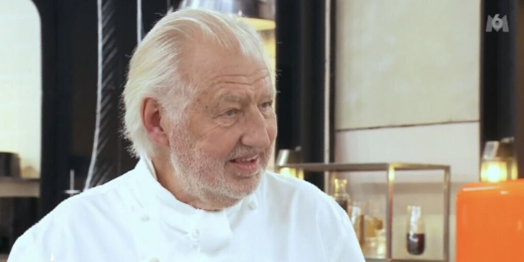 Esteban présente sa recette à Pierre Gagnaire, la réaction du chef fait rire les internautes