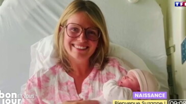 Garance Pardigon annonce à la télé la naissance de son deuxième enfant depuis la maternité
