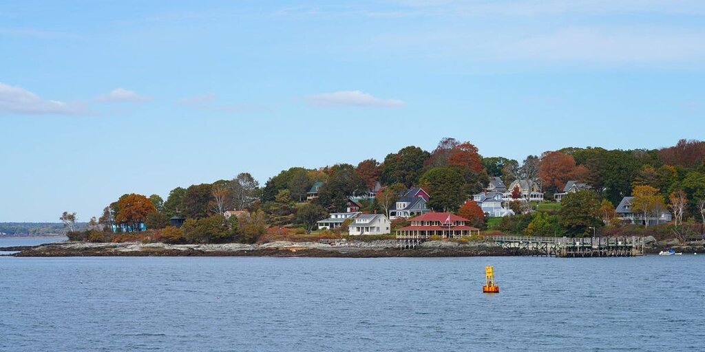 J’ai payé 15 $ pour un ferry de Portland à une île du Maine, une belle excursion J’ai payé 15 $ pour un ferry de Portland à une île du Maine, une belle excursion