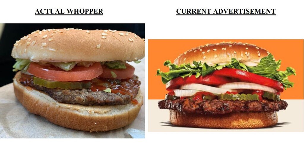 Un juge déclare que Burger King est poursuivi pour publicité mensongère sur la taille du Whopper Un juge déclare que Burger King est poursuivi pour publicité mensongère sur la taille du Whopper