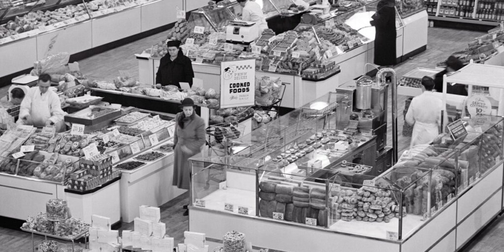Les images des premiers supermarchés montrent l’évolution des courses alimentaires sur un siècle Les images des premiers supermarchés montrent l’évolution des courses alimentaires sur un siècle