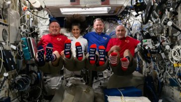 Les astronautes de la NASA à Houston discutent de leurs récentes missions à la Station spatiale