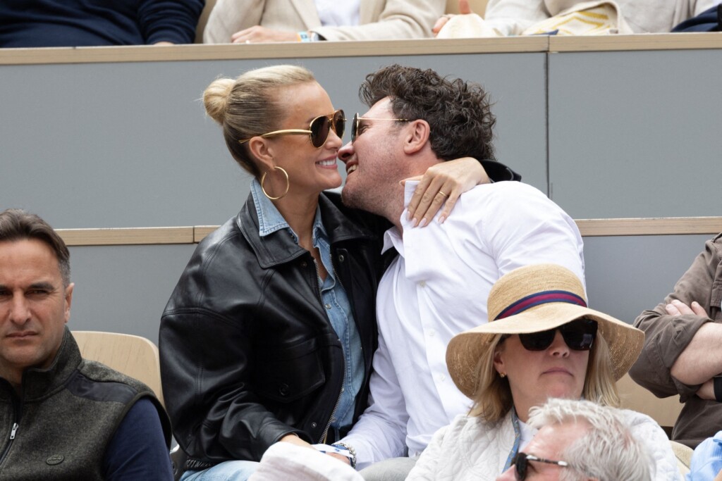 Laeticia Hallyday et Frédéric Suant montrent leur amour dans les gradins de Roland Garros