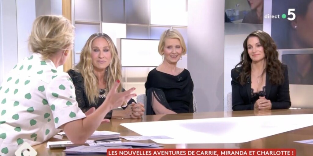 Anne-Elisabeth Lemoine touche Sarah Jessica Parker et les stars de Sex and the City dans C à vous
