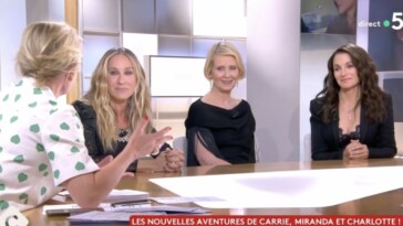 Anne-Elisabeth Lemoine touche Sarah Jessica Parker et les stars de Sex and the City dans C à vous