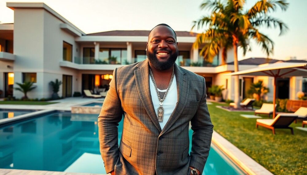 1 Lieu de tournage appartenait à Evander Holyfield puis acheté par Rick Ross pour 5,8 millions de dollars 1 Lieu de tournage appartenait à Evander Holyfield puis acheté par Rick Ross pour 5,8 millions de dollars