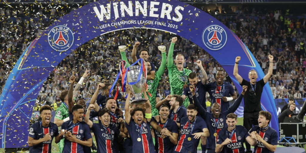 Le PSG écrase l’Inter Milan en finale de la Ligue des champions : Mbappé, Riner, Artus et Lamy fêtent leur triomphe