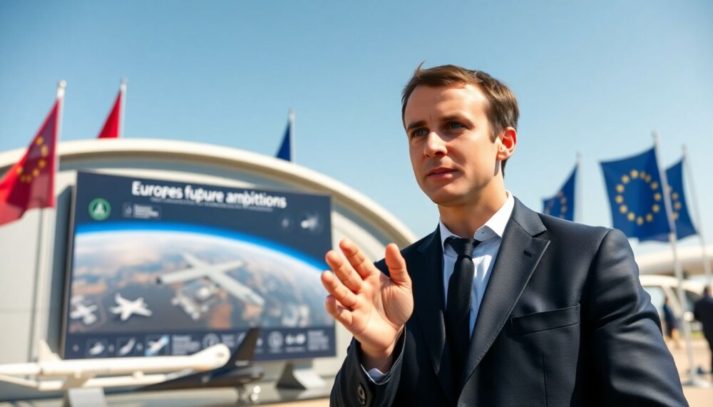 Au Bourget, Macron souhaite transformer l’Union européenne en une puissance spatiale majeure Au Bourget, Macron souhaite transformer l’Union européenne en une puissance spatiale majeure