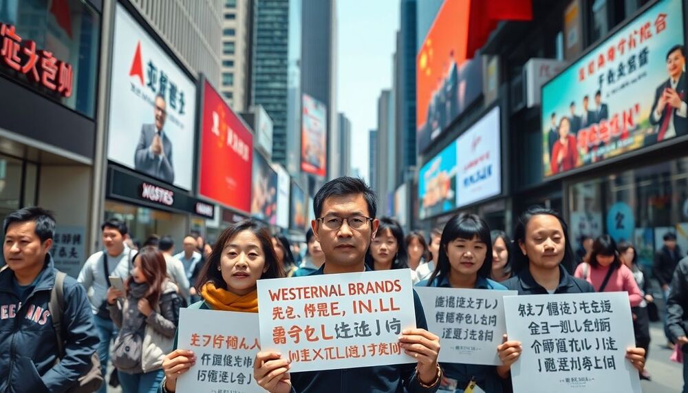 Au moins 11 marques occidentales sont critiquées et font l’objet de boycotts en Chine pour avoir critiqué les pratiques présumées de travail forcé du coton au Xinjiang