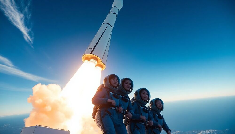 Blue Origin : Six touristes embarquent pour le 13e vol passager Blue Origin : Six touristes embarquent pour le 13e vol passager