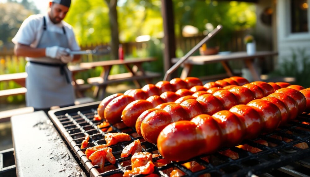 Cuisson des saucisses au barbecue : Le secret d’un chef boucher pour un moelleux inégalé Cuisson des saucisses au barbecue : Le secret d’un chef boucher pour un moelleux inégalé