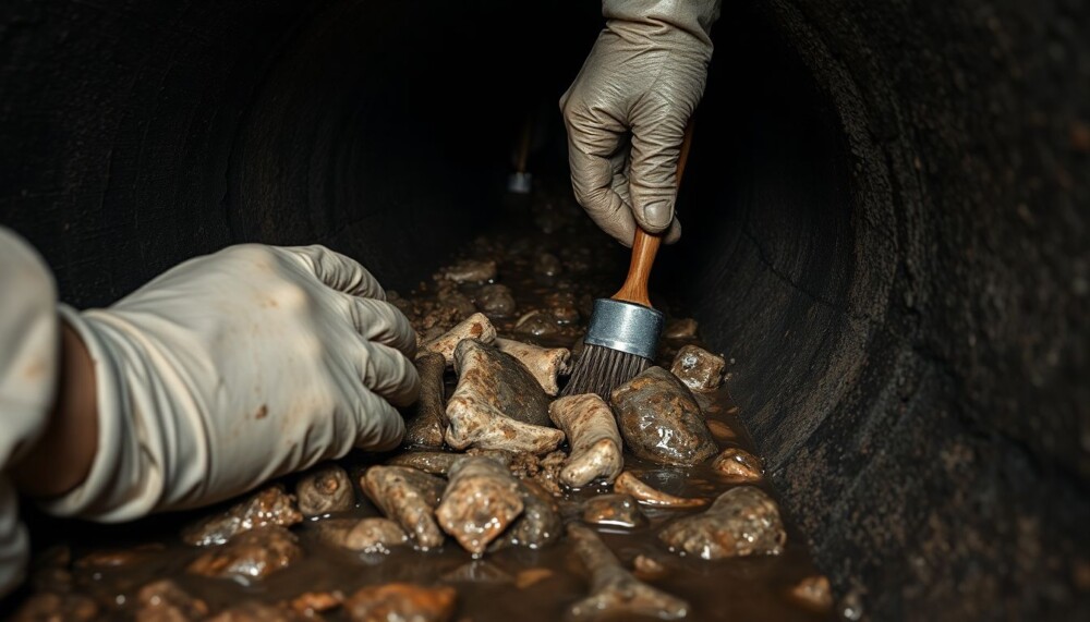 Des fouilles dans des canalisations d’eaux usées révèlent un « trésor fossile »