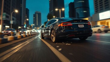 Des images de dashcam montrent une Tesla autonome déviant soudainement et s’écrasant