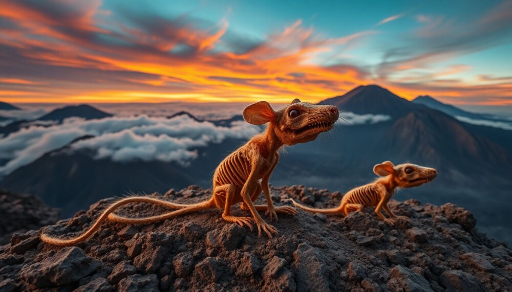 Des souris momifiées découvertes au sommet de volcans andins vertigineux Des souris momifiées découvertes au sommet de volcans andins vertigineux