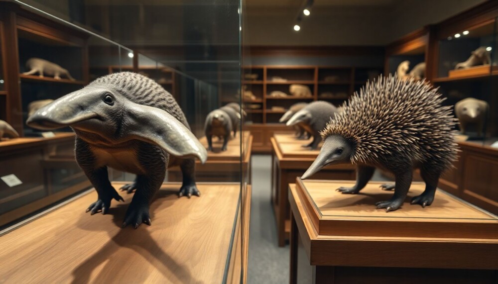 Des spécimens d’ornithorynques et d’échidnés de 150 ans qui ont prouvé que certains mammifères pondaient des œufs Des spécimens d’ornithorynques et d’échidnés de 150 ans qui ont prouvé que certains mammifères pondaient des œufs