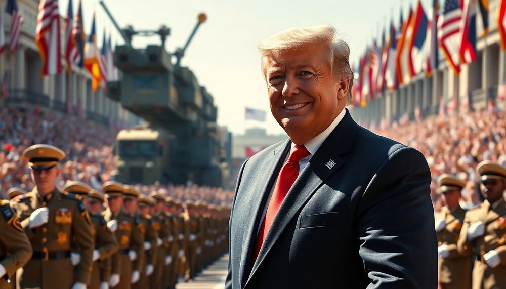 Donald Trump fête son anniversaire par une imposante parade militaire Donald Trump fête son anniversaire par une imposante parade militaire