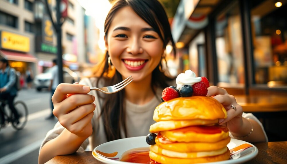 J’ai patienté une heure pour savourer les fameux pancakes soufflés de Tokyo, sans aucun regret