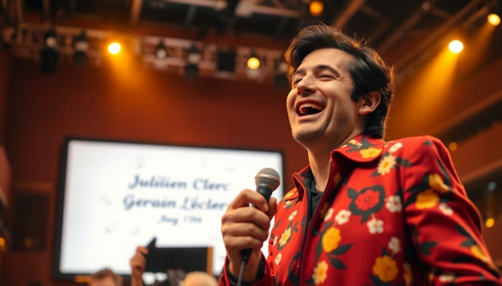 Julien Clerc rend hommage à Gérard Leclerc avec une chanson sur une mélodie joyeuse Julien Clerc rend hommage à Gérard Leclerc avec une chanson sur une mélodie joyeuse