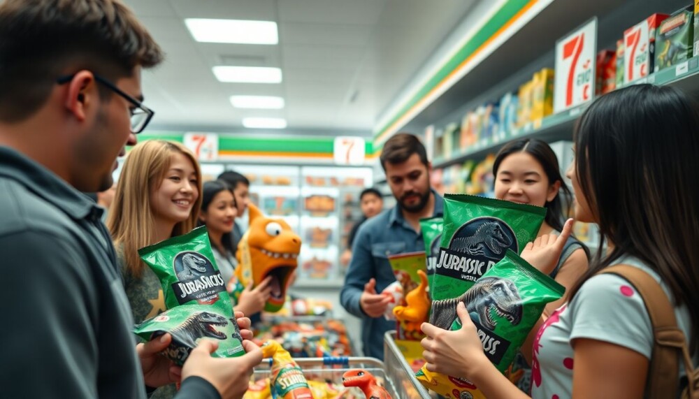 Jurassic World Rebirth : snacks et produits dérivés de dinosaures en exclusivité chez 7-Eleven Jurassic World Rebirth : snacks et produits dérivés de dinosaures en exclusivité chez 7-Eleven