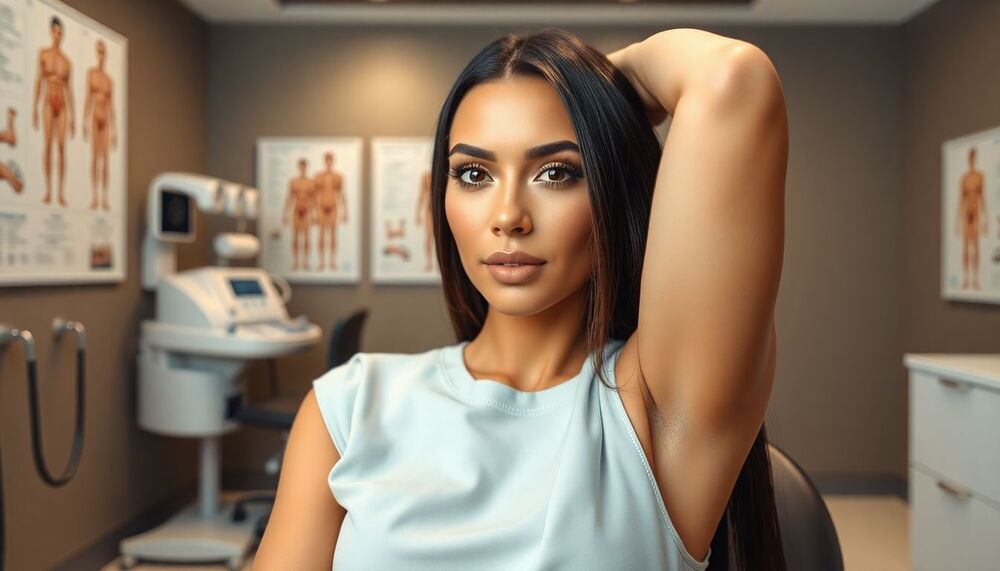 Kim Kardashian : Les soucis d’aisselles expliqués par un chirurgien plasticien Kim Kardashian : Les soucis d’aisselles expliqués par un chirurgien plasticien