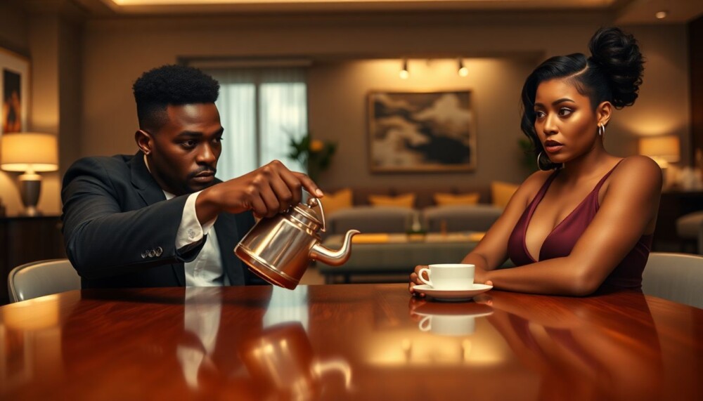 Kyland Hewett-Newbill renverse le thé à propos de son boeuf avec Mercedes Knox pendant la saison 2 Kyland Hewett-Newbill renverse le thé à propos de son boeuf avec Mercedes Knox pendant la saison 2
