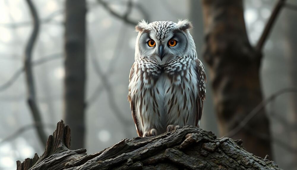 La couleur gris pâle de la chouette hulotte liée à des fonctions vitales assurant la survie dans des conditions extrêmes La couleur gris pâle de la chouette hulotte liée à des fonctions vitales assurant la survie dans des conditions extrêmes