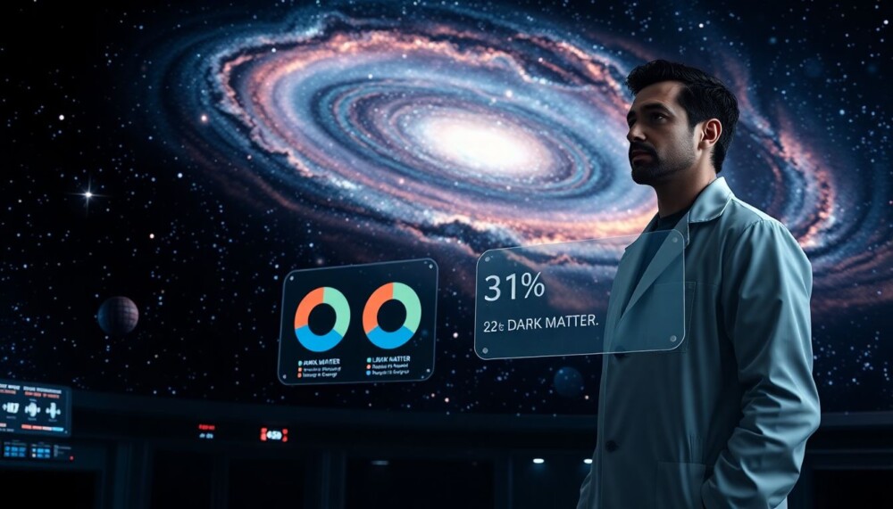 La matière représente 31 % de la quantité totale de matière et d’énergie dans l’univers La matière représente 31 % de la quantité totale de matière et d’énergie dans l’univers