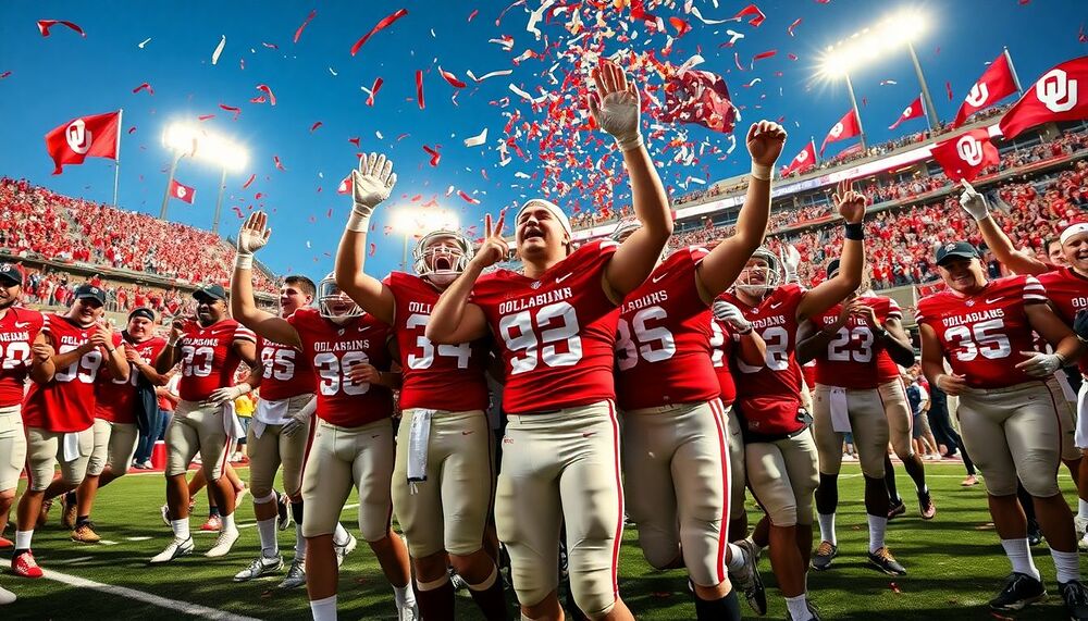 La victoire de l’Oklahoma à la Red River Rivalry permet aux Sooners de grimper dans le classement du football universitaire La victoire de l’Oklahoma à la Red River Rivalry permet aux Sooners de grimper dans le classement du football universitaire