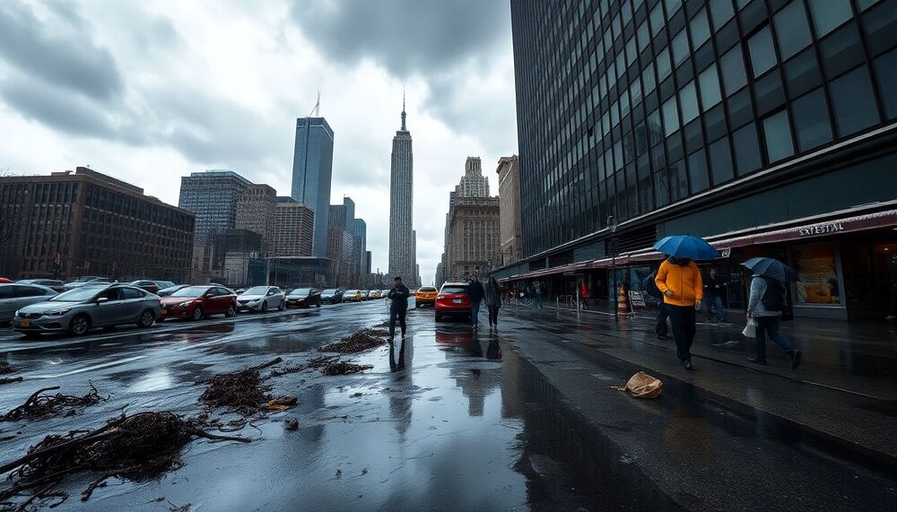 La ville de New York commence à s’assécher après des précipitations record et d’intenses inondations La ville de New York commence à s’assécher après des précipitations record et d’intenses inondations