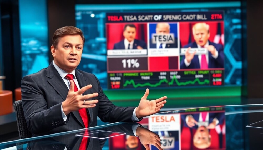 L’action de Tesla baisse de 11 % après des échanges vifs entre Musk et Trump sur le projet de loi dépenses