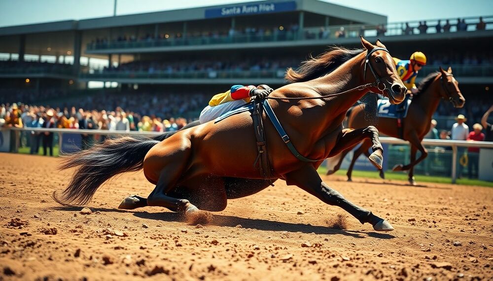 Source AP : le 21e cheval subit une blessure mortelle à Santa Anita Source AP : le 21e cheval subit une blessure mortelle à Santa Anita