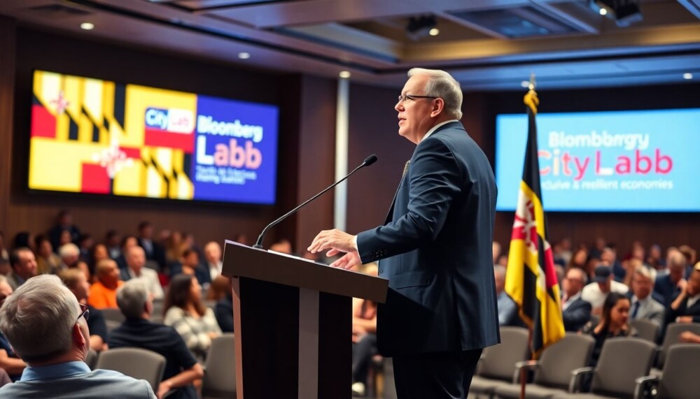 Le gouverneur Moore partage sa vision d’une économie inclusive, équitable et résiliente dans le Maryland lors de la séance plénière du Bloomberg CityLab – Communiqués de presse – Actualités Le gouverneur Moore partage sa vision d’une économie inclusive, équitable et résiliente dans le Maryland lors de la séance plénière du Bloomberg CityLab – Communiqués de presse – Actualités