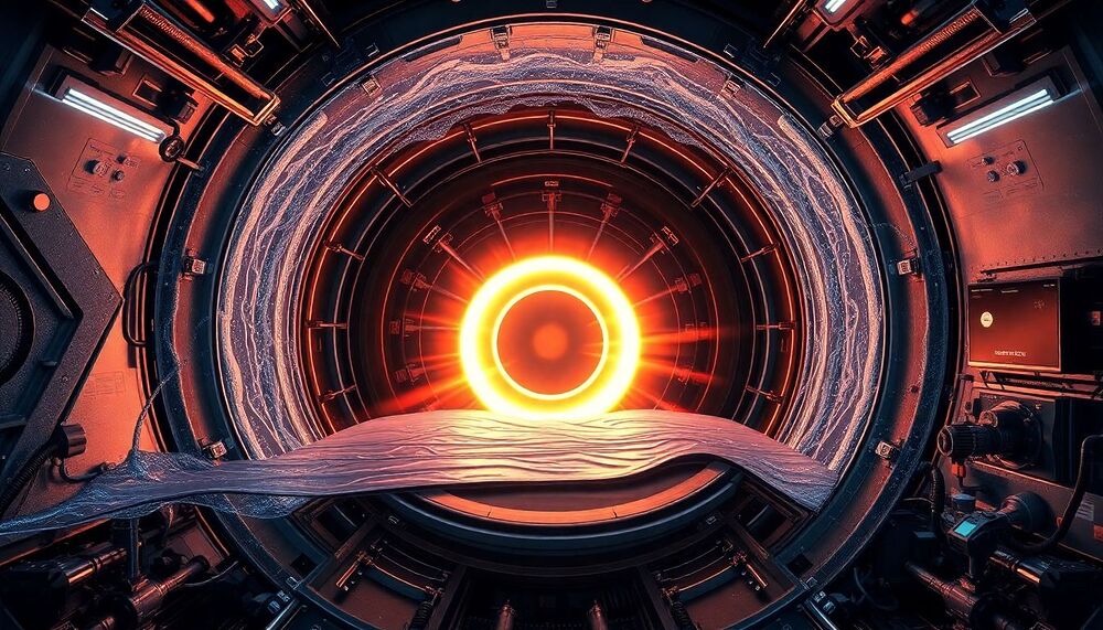 Le lithium liquide sur les parois d'un dispositif de fusion aide le plasma à l'intérieur à maintenir un bord chaud Le lithium liquide sur les parois d'un dispositif de fusion aide le plasma à l'intérieur à maintenir un bord chaud