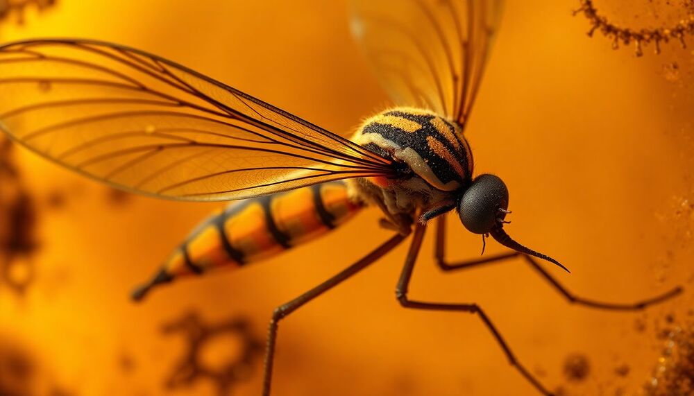 Le premier moustique fossile connu suggère que les mâles étaient également des sangsues Le premier moustique fossile connu suggère que les mâles étaient également des sangsues