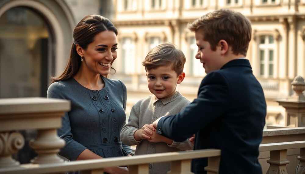 Le prince Louis réprimandé par sa mère Kate et son frère aîné George pour un « mini-drama » sur le balcon